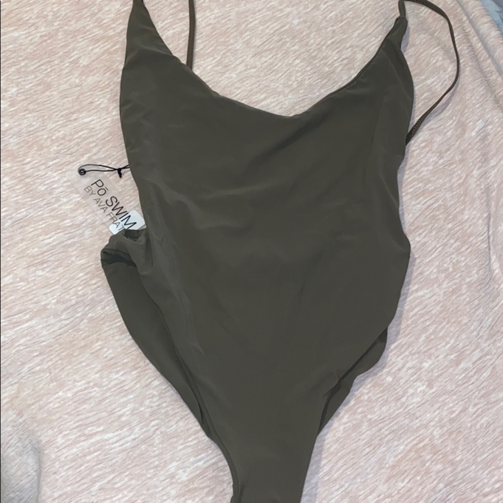 Po SWIM - olive green One piece swimsuit - NEW